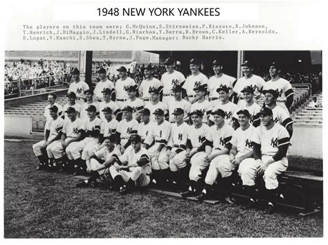 new york yankees roster 1948